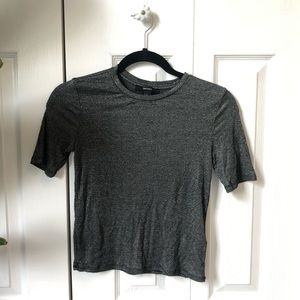 Silver Crop Top